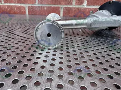 USED GEMU 554/25/D55 PNEUMATIC 3-WAY ANGLE SEAT GLOBE VALVE W/ 1" SANITARY FITTING