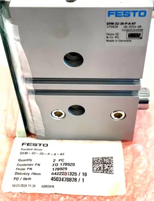 NEW FESTO DFM-32-20-P-A-KF CYLINDER 170929 DFM3220PAKF