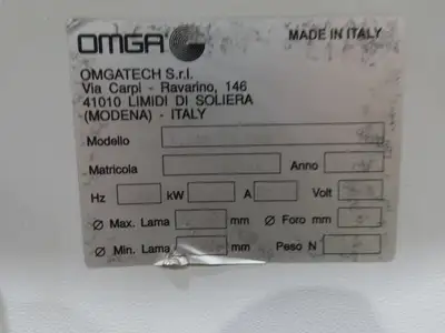 Omga T521ST 18-20" Wood Cut Off Saw 6 Hp Upcut Pneumatic Control 230/460V 3Ph