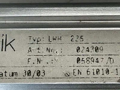 USED NOVOTECHNIK LWH 225