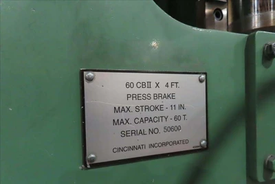Used Cincinnati 60CB11 Press Brakes British Columbia CA | Coast Machinery Group #1291746