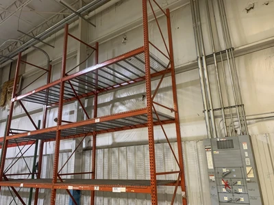 20’ x 54” Pallet Racking Upright, Double Tear Drop