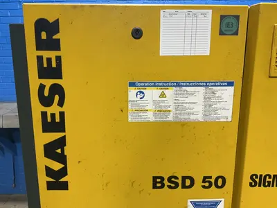 Used 2011 KAESER BSD 50 Rotary Screw & Sliding Vane Air Compressors Ohio US | HGR 24 #1705011