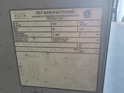 USED REX MANUFACTURING RC225JX/E3R