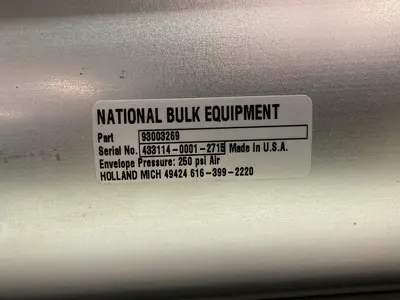 New | in-Stock NATIONAL BULK EQUIPMENT 930003269 Pneumatic Cylinders Ohio US | Surplus Asset Holdings #1365843