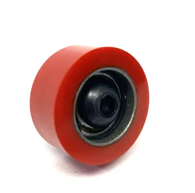 New | in-Stock None Abrasion-Resistant Threaded-Stud Idler Roller, 80A Red Hard Durom Construction Equipment Parts Michigan US | Maverick Industrial Sales #1396756