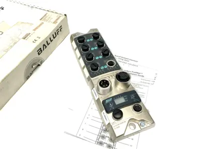 USED BALLUFF SILVER LINE I/O LINK MASTER NETWORK BLOCK, BNI PNT-508-105-Z015