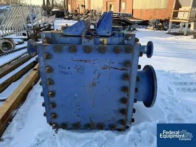 USED Alfa Laval 1,033 Sq Ft Alfa Laval CompaBloc Heat Exchanger, 316L S/S, 100/100#