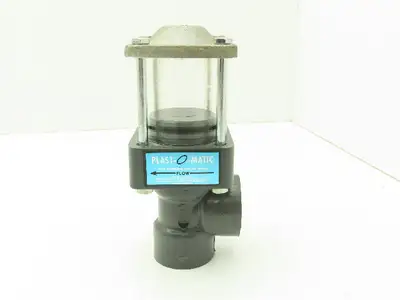 Plast-o-matic DA100V PVC Valve Pneumatic Shutoff 1" NPT Sch 80 Double Action