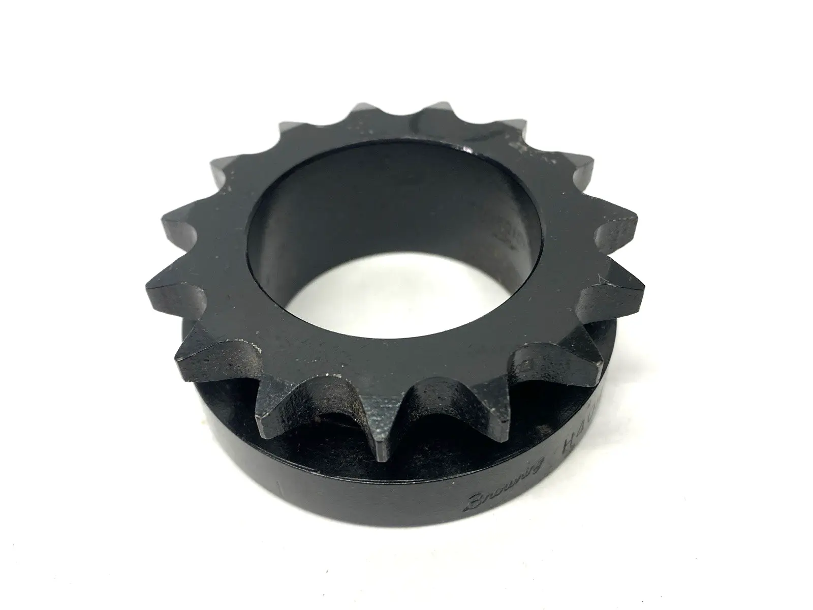 USED BROWNING BUSHING BORE ROLLER CHAIN SPROCKET 15 TEETH