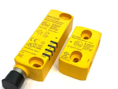 USED IFM RFID CODED SAFETY SENSOR W/ CODED DEFINED TARGET