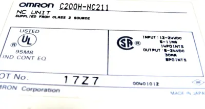 NEW OMRON C200H-NC211 NC UNIT C200HNC211