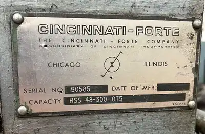 USED CINCINNATI HSS 48-300-0.075
