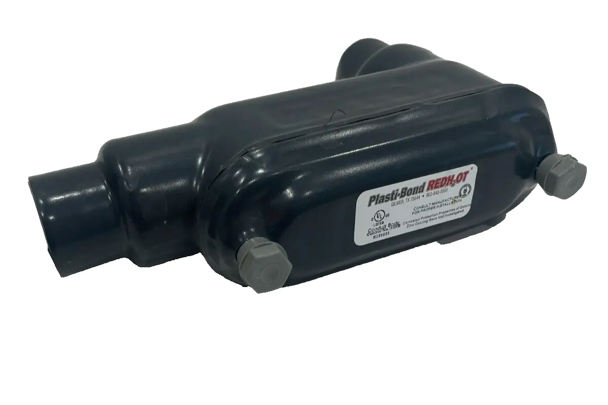 NEW PLASTI-BOND REDH2OT E231035 CONDUIT BODY 1 INCH, 8.0 CU INCHES