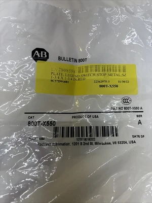 NEW ALLEN BRADLEY 800T-X550