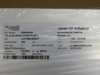 New | in-Stock CAMFIL FARR _UNKNOWN_ Filters Texas US | OCO Industrial #1601830