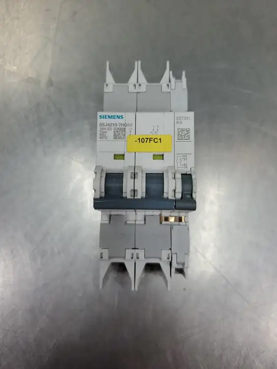 Used Siemens 5SJ4210-7HG42 Circuit Breaker w/5ST301 AS Auxiliary Switch Circuit Breakers South Carolina US | Palmetto Automation #1160731