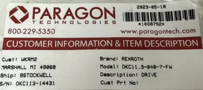 USED REXROTH R911279433