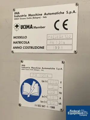 USED IMA IMA High Speed Capsule Checkweigher, Model Precisa 120