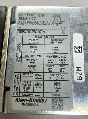 USED ALLEN-BRADLEY 700S-DCP620Z24