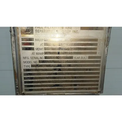 USED PALL FILTRATION AND SEPARATIONS GROUP 946945000