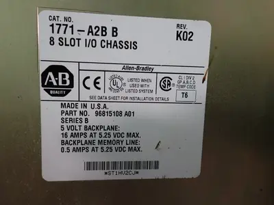 USED ALLENBRADLEY 1771A2B B