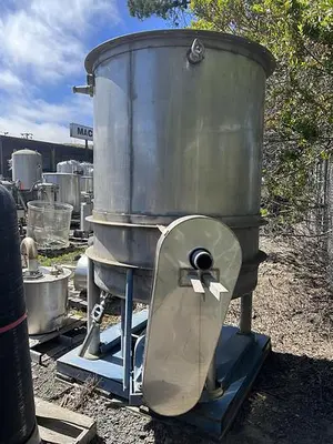 Tank, 800 Gallon, 316 Stainless Steel 5' X 6', Hot Break, Coil, #S691360