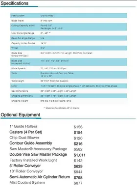 2025 ROLL-IN SAW EF1459 SAWS, BAND, VERTICAL | T.R. Wigglesworth Machinery Co. (4)