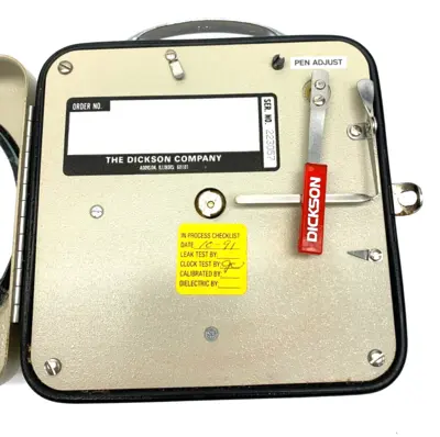 USED DICKSON SC4-350C-B-7 TEMPERATURE RECORDER 4"