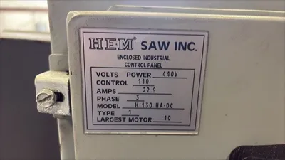2012 HEM H130HA-DC Horizontal Band Saws (Automatic) | Myers Technology Co., LLC (5)