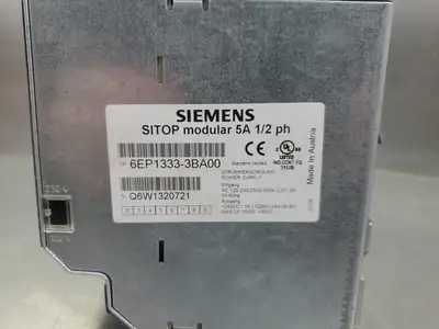 Used Siemens 6EP1333-3BA00 PLC Power Supplies South Carolina US | Palmetto Automation #1506081
