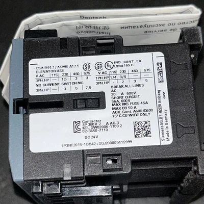 SIEMENS Reversing Contactor 3RA2315-8XB30-1BB4 Fast Shipping!