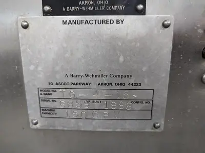USED 1996 BARRY-WEHMILLER TG-4-15