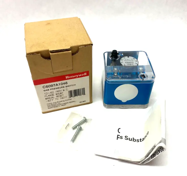 Used HONEYWELL GAS PRESSURE SWITCH FLANGE MOUNT 12-60IN WC Pressure Switches | Maverick Industrial Sales #1113019