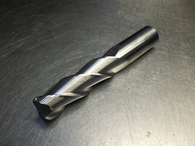 Kyocera / SGS 1" 3 Flute Carbide Cr Endmill 1" Shank 0.19" R 35653 (LOC3334)