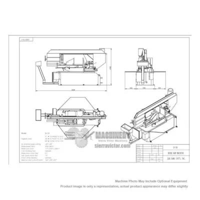 JLH S-16DM Horizontal Bandsaws Semi Auto | Sierra Victor Industries (4)