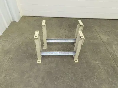 19"W Conveyor Leg Stationary Floor Support TAN 14-1/2" to 19"H