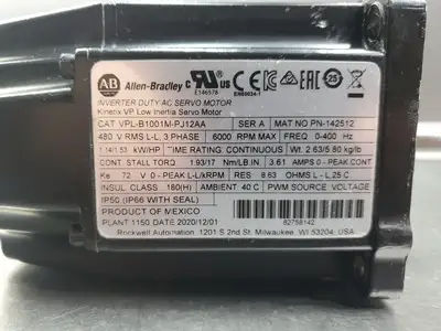 USED Allen Bradley VPL-B1001M-PJ12AA