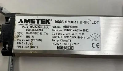 Used AMETEK 955SV00190 Industrial Controls Ohio US | Surplus Asset Holdings #1242328