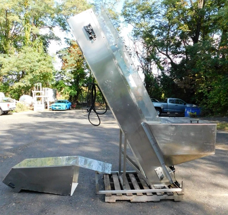 Used NEW ENGLAND MACHINERY FEEDER 20 CFT HE Incline Conveyors New Jersey US | Champion Trading Corporation #423417