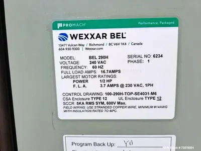 USED WEXXAR BEL 290H
