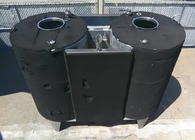 SPC9202  Tank 2 tanks x 600 gallon vertical tank, Stainless Steel, flat CIP
