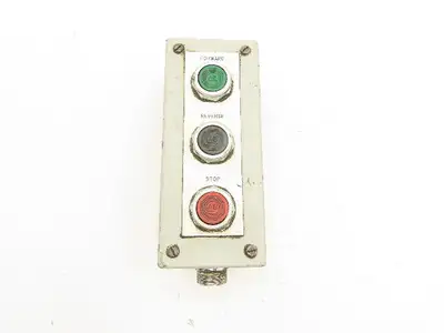SCE E-69392 Electrical Pushbutton Enclosure Forward/Reverse/Stop AB Buttons
