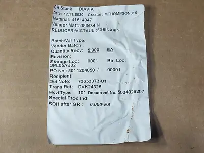 New | in-Stock VICTAULIC NO. 50 Parts (Hydraulics and Pneumatics) British Columbia CA | Lenmark #1440700