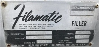 Used FILAMATIC _UNKNOWN_ Piston Fillers Connecticut US | DMC Industries #1288676