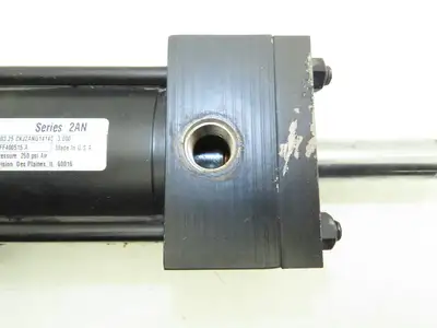 Parker Double Rod Pneumatic Air Cylinder 3.25" Bore 3" Stroke 16" Rod 250psi