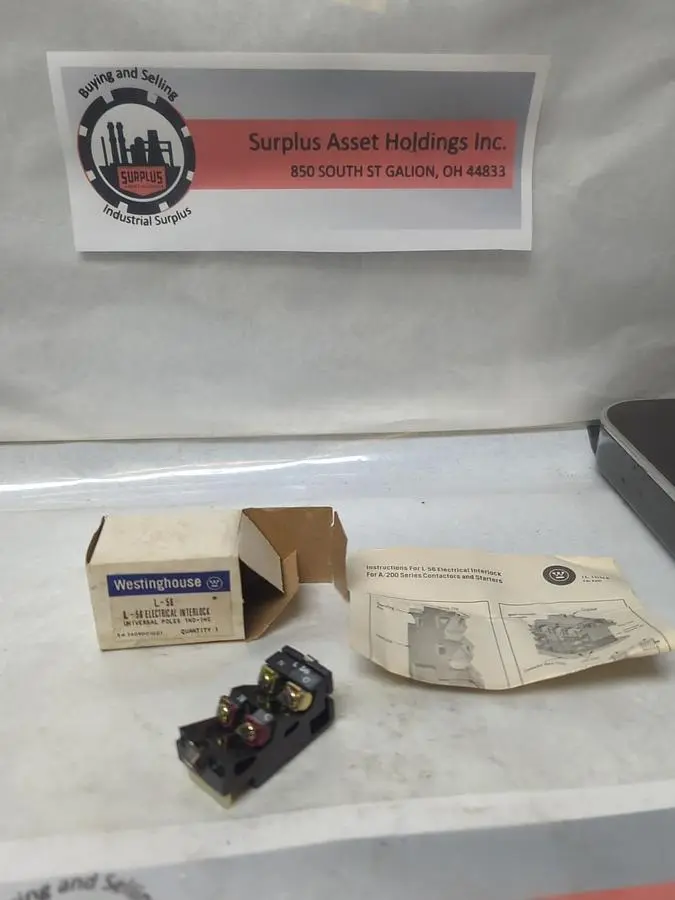 New | in-Stock WESTINGHOUSE L-56 Miscellaneous Equipment (Electrical & Power) | Surplus Asset Holdings #1196602