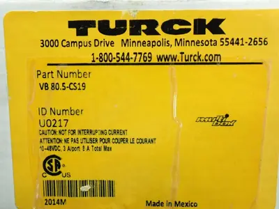NEW TURCK VB80.5CS19