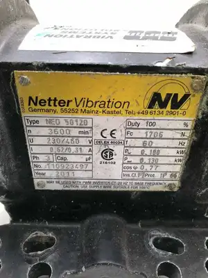 NV Netter Vibration NEG 30120 0.180/0.730kW Electric External Bin Vibrator 3PH