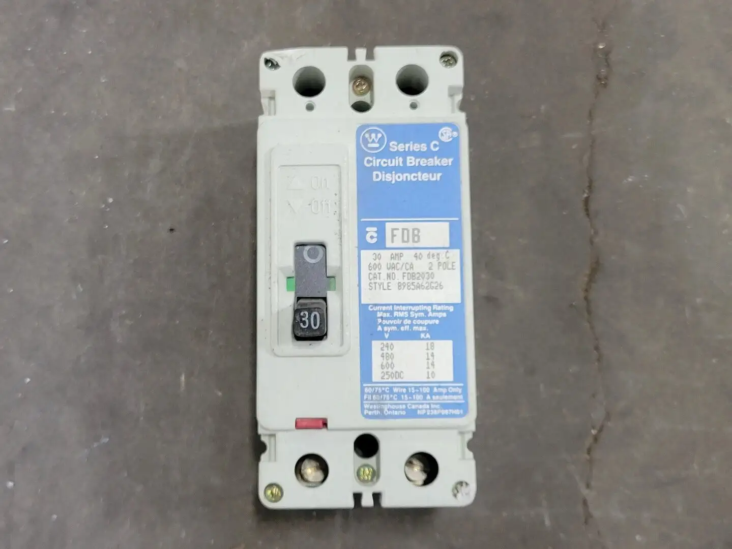 USED WESTINGHOUSE FDB2030